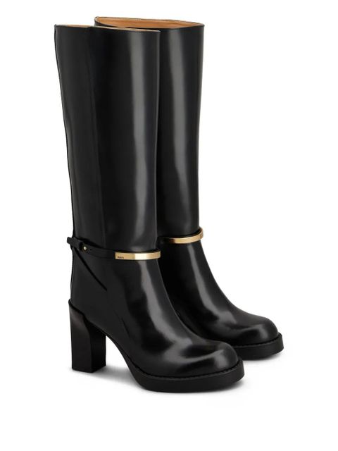 Tod's 80mm leather boots - Black - zdjęcie produktu nr 2