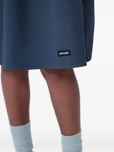 Miu Miu a-line midi elasticated skirt - Grey