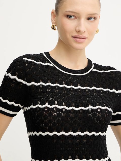 Morgan t-shirt damskie kolor czarny MCLEMA