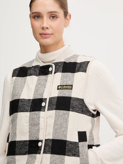 Columbia bezrękawnik sportowy dwustronny High Cascades kolor beżowy przejściowy 2138391