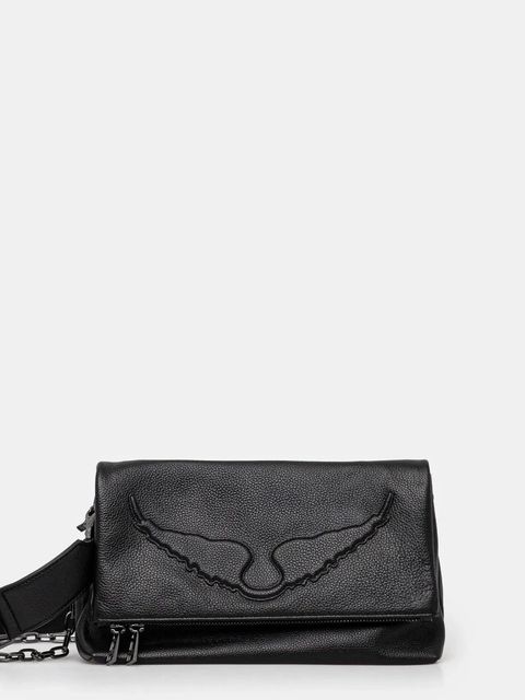 ZADIG&VOLTAIRE torebka skórzana kolor czarny LWBA02566