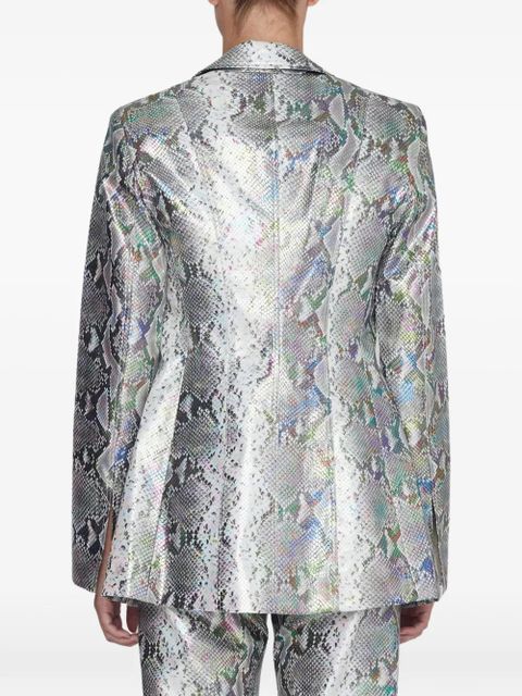 ROTATE BIRGER CHRISTENSEN snake-pattern blazer - Grey