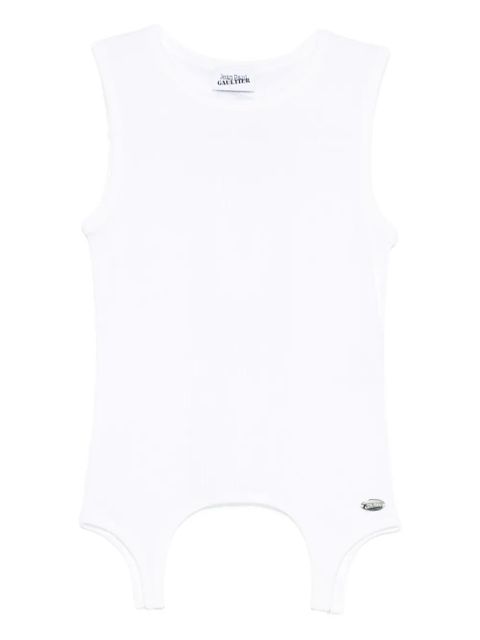 Jean Paul Gaultier appliqué-detail cotton top - White - zdjęcie produktu nr 1