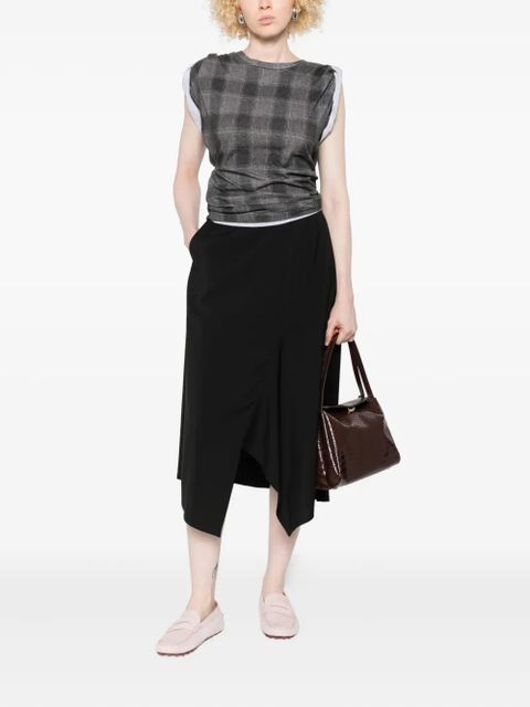 LOEWE asymmetric midi skirt - Black - zdjęcie produktu nr 2