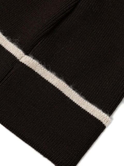 Moschino logo-embroidered beanie hat - Brown - zdjęcie produktu nr 2