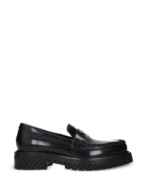 Off-White leather loafers - Black - zdjęcie produktu nr 1