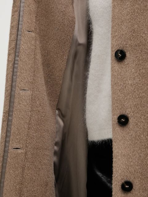 Marella płaszcz wełniany kolor brązowy 2523016122200