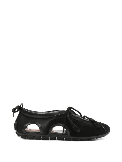 Simone Rocha cutout lace-up sneakers - Black - zdjęcie produktu nr 1
