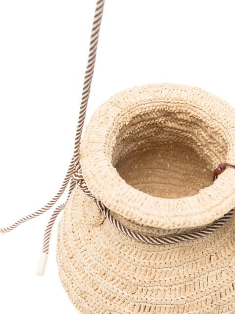 ALEMAIS Michelle braided-handle mini bag - Neutrals