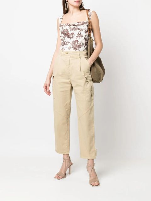 ETRO high-waist cargo trousers - Neutrals