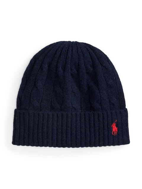 Polo Ralph Lauren czapka wełniana kolor granatowy 455981442 - zdjęcie produktu nr 1