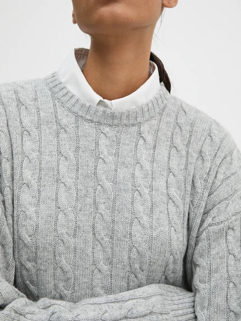 2NDDAY sweter z domieszką wełny Quito damski kolor szary 2245340456