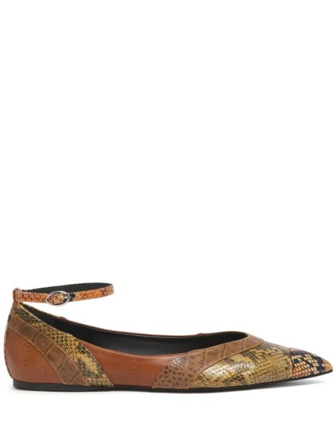 Marni ankle-strap pointed-toe flats - Brown - zdjęcie produktu nr 1