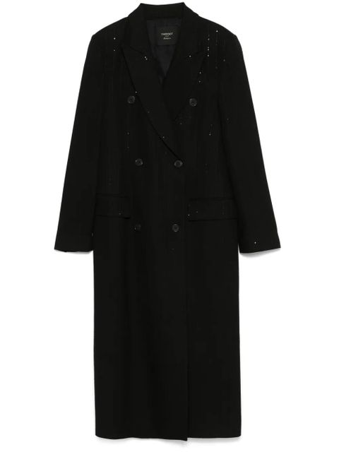 TWINSET sequined coat - Black - zdjęcie produktu nr 1