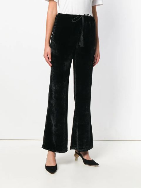 ETRO drawstring flared trousers - Black