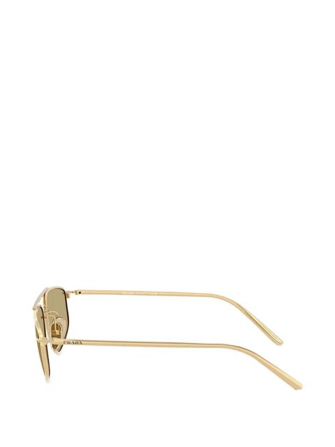 Prada Eyewear geometric-frame sunglasses - Gold