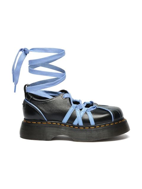 Dr. Martens baleriny skórzane Buzz Ballerina Lace Up Shoe - zdjęcie produktu nr 1