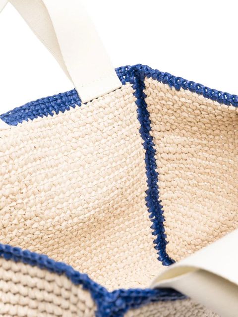 Marni Sillo woven tote bag - Neutrals