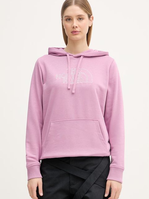 The North Face bluza z kapturem damska z bawełną Drew Peak Light - zdjęcie produktu nr 1