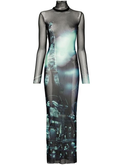 Jean Paul Gaultier mesh-design dress - Black - zdjęcie produktu nr 1