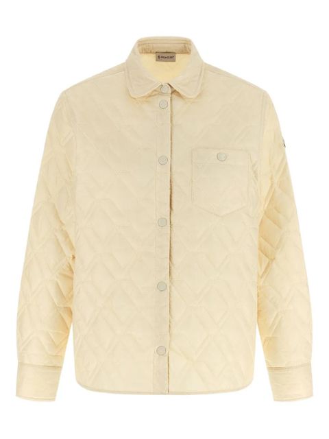 Moncler quilted overshirt - Neutrals