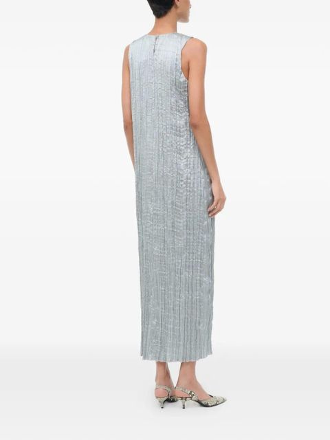 STAUD Mizu sleeveless midi dress - Silver - zdjęcie produktu nr 2
