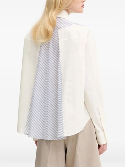 MM6 Maison Margiela striped-panel shirt - White - zdjęcie produktu nr 2