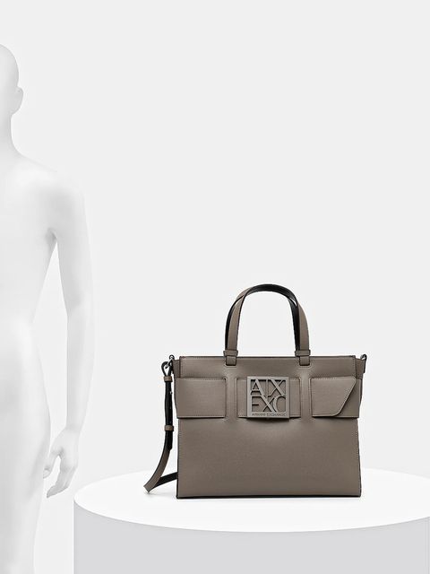 Armani Exchange torebka kolor szary 942689 0A874
