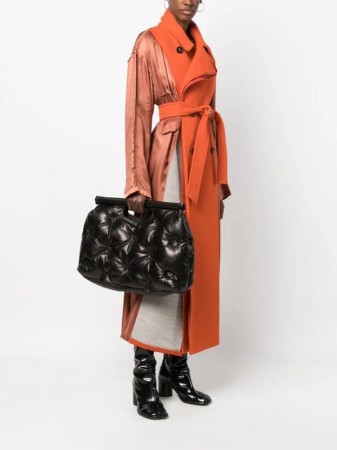 Maison Margiela Glam Slam leather tote bag - Black - zdjęcie produktu nr 2