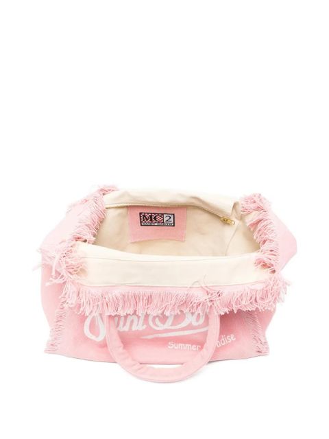MC2 Saint Barth Vanity fringed-edge tote bag - Pink