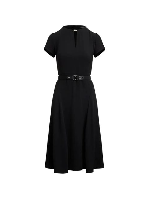 Lauren Ralph Lauren keyhole-detail midi dress - Black - zdjęcie produktu nr 1