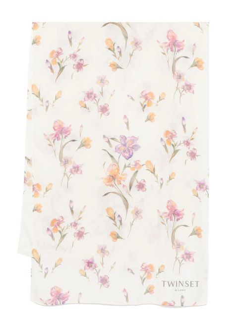 TWINSET floral-print stole - Neutrals - zdjęcie produktu nr 1