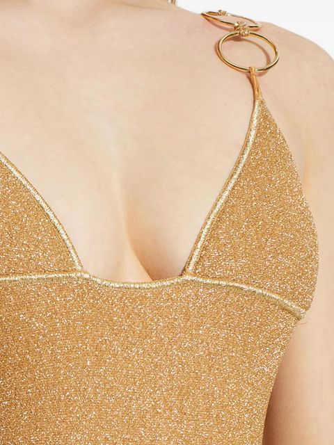 Oséree ring-strap swimsuit - Gold