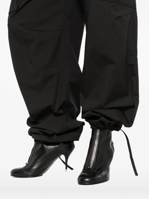 GANNI drawstring cargo pants - Black