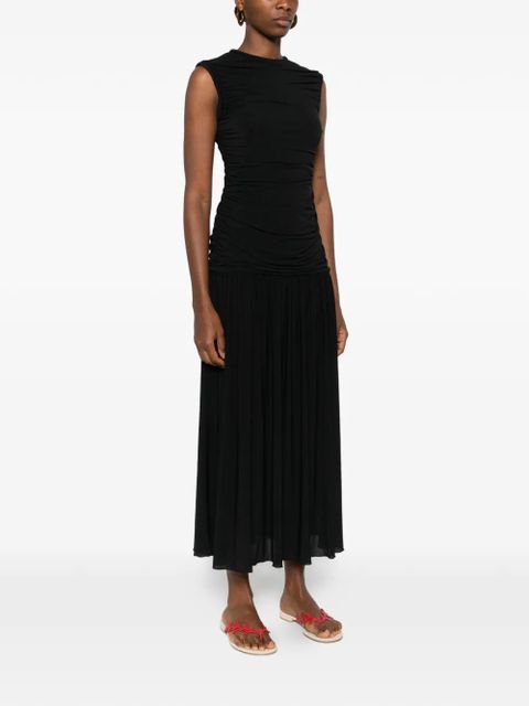 SANDRO ruched dress - Black