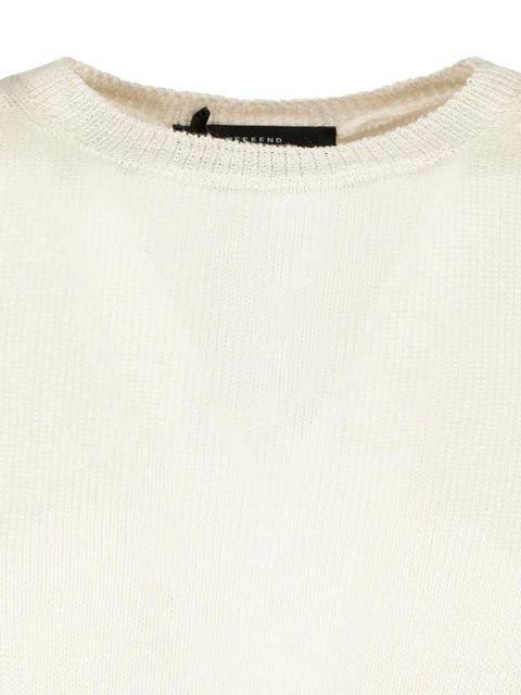 Weekend Max Mara crewneck knitted top - Neutrals