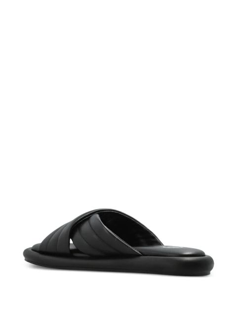 BOGNER quilted crossover sandals - Black