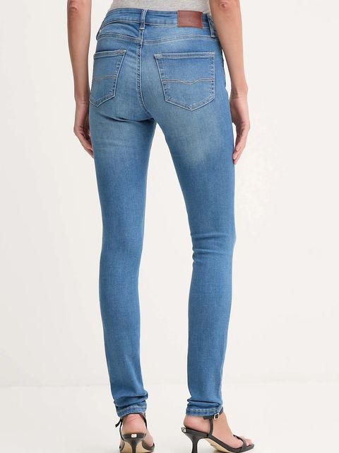 Pepe Jeans jeansy damskie kolor niebieski PL2047284AA