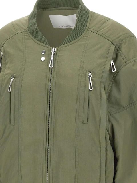 Rabanne panelled bomber jacket - Green