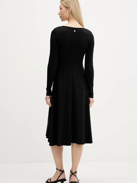 Desigual sukienka LIRIO kolor czarny 25WWVK29