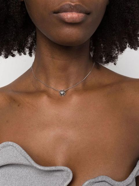 Swarovski crystal pendant necklace - Silver - zdjęcie produktu nr 2