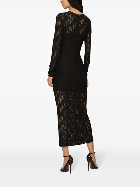 Dolce & Gabbana lace maxi dress - Black