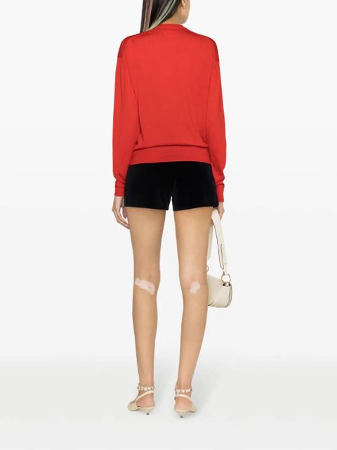 Zadig&Voltaire Emma cut-out-sleeves wool jumper - Red