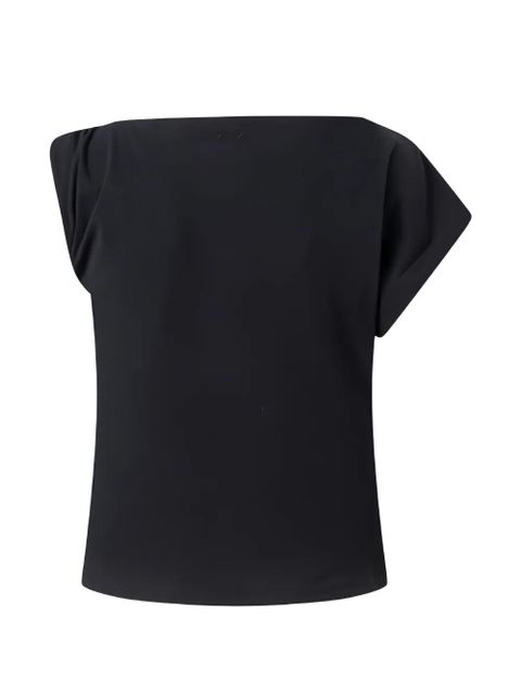 PINKO Marlena draped asymmetric-neck top - Black - zdjęcie produktu nr 2