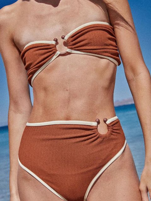 Johanna Ortiz Susurro Del Agua ring-detail bikini bottom - Brown