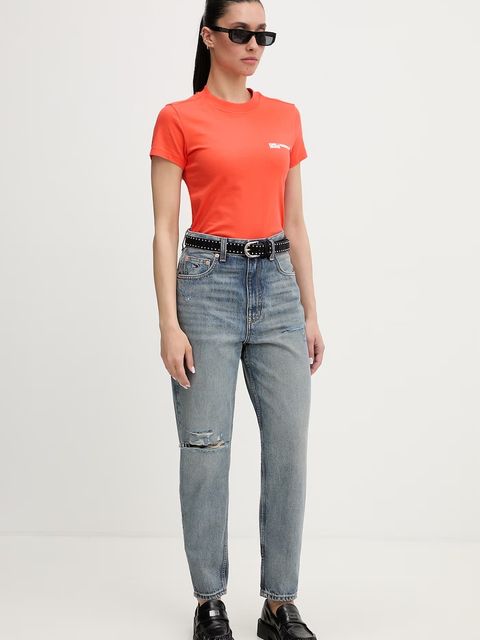 Karl Lagerfeld Jeans T-shirt damski bawełniany - zdjęcie produktu nr 1