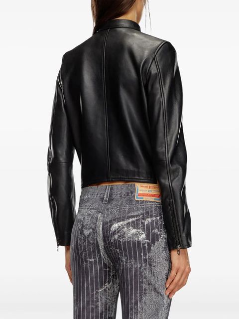 Diesel L-Ayla leather biker jacket - Black