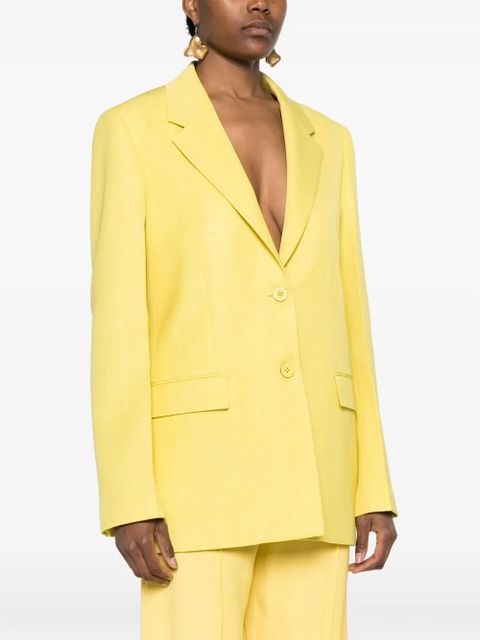 Jil Sander single-breasted blazer - Green