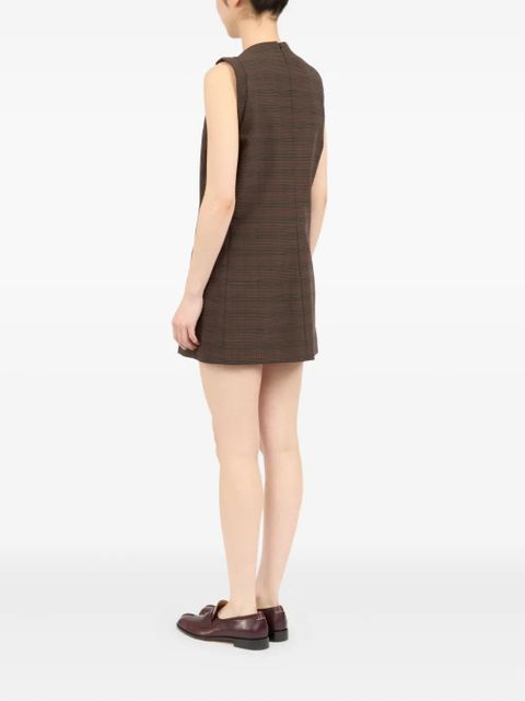 MM6 Maison Margiela striped mini dress - Brown