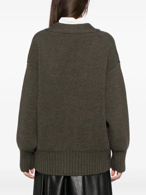Róhe wool cardigan - Green